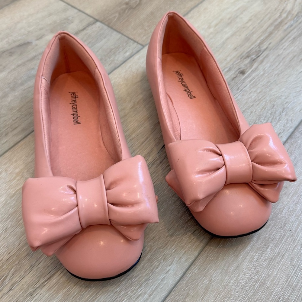 NWOB Jeffrey Campbell Bow-Out Ballet Flat in Pink, Size 8 - Picture 2 of 14